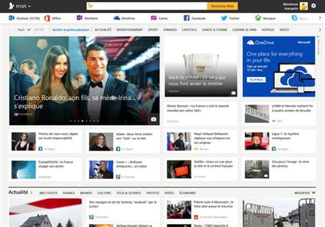 page msn accueil|Global